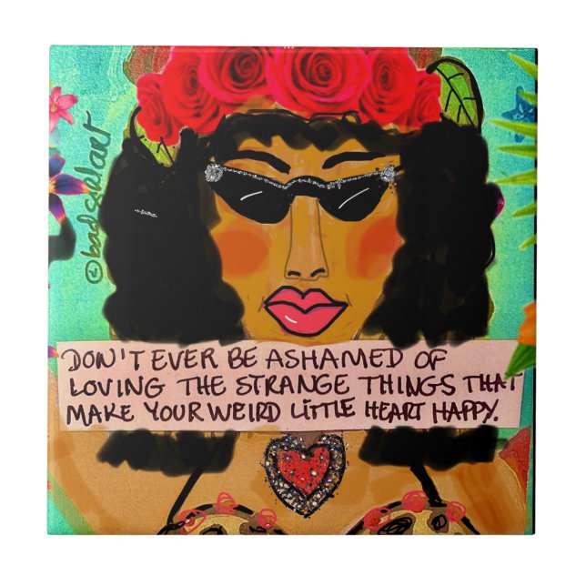 Azulejo Tile/montaña/trivet Tile cerámico (Frente)