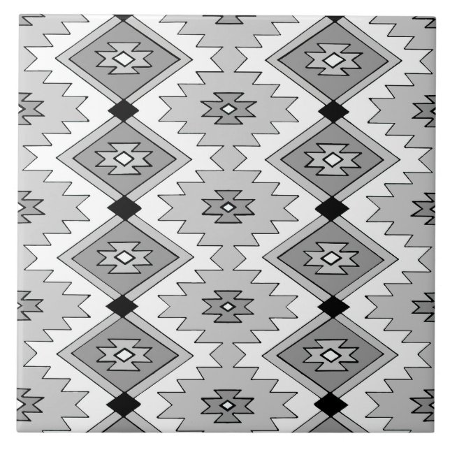 Azulejo Tile nativo americano de cerámica (Frente)