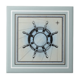 Azulejo Tile Nautico Temático Azul Cerámico