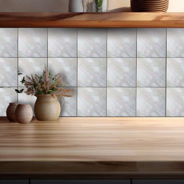 Azulejo Tile Opalescente De Cerámica De Perla Moderna (Subido por el creador)
