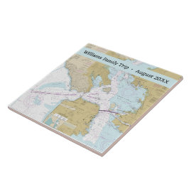 Azulejo Tile Personalizado de la tabla de yates de San Fra
