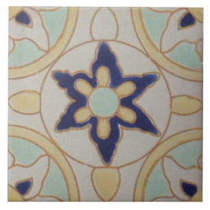 Azulejo Tile Portugués - Azul vintage