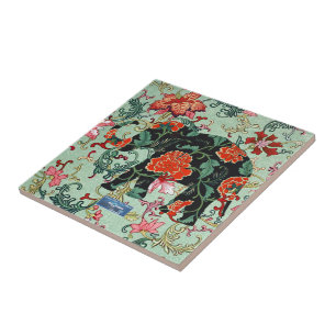 Azulejo Tile Sage (Elefante de Flores) RFPMDesigns ©️ 2024