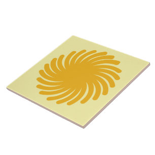 Azulejo Tile - Sunburst