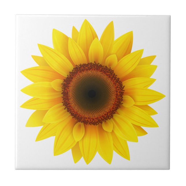 Azulejo Tile Trivet-Sunflower (Frente)