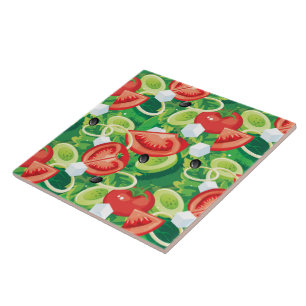 Azulejo Tile Trivet-Vegetales