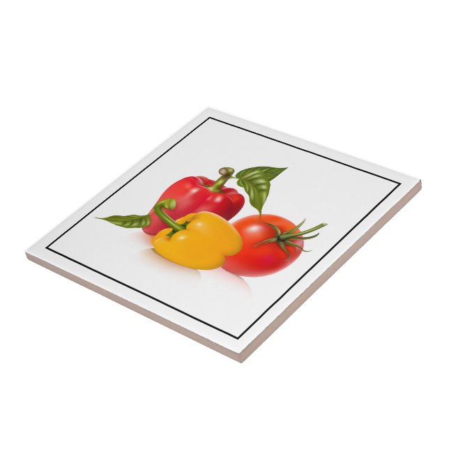Azulejo Tile Trivet-Vegetales (Lado)