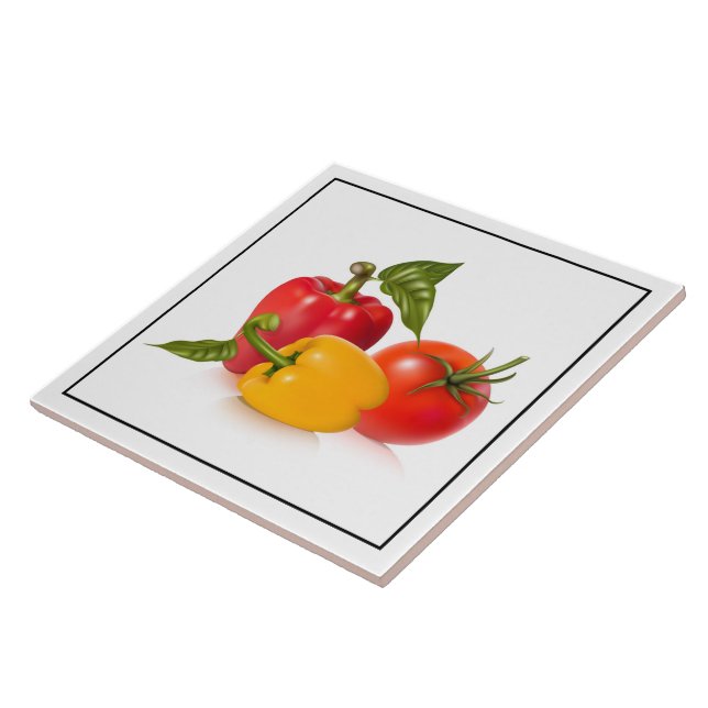 Azulejo Tile Trivet-Vegetales (Lado)