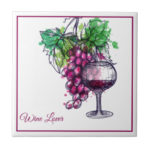 Azulejo Tile Trivet-Wine Lover