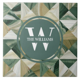 Azulejo Tile verde claro de mármol