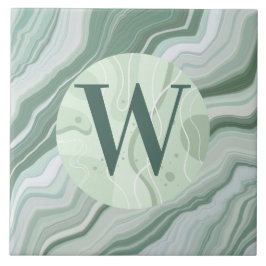 Azulejo Tile verde claro de mármol