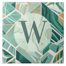 Tile verde claro de mármol