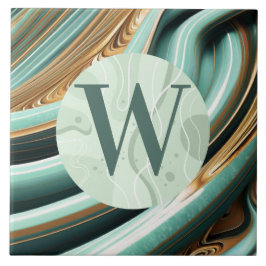 Azulejo Tile verde claro de mármol