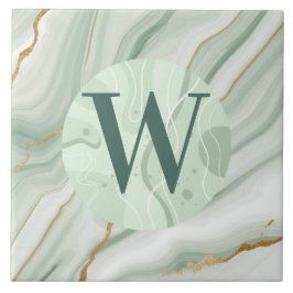 Azulejo Tile verde claro de mármol