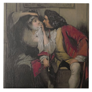 Azulejo Tío Toby y viuda Wadman