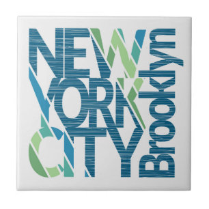 Azulejo Tipografía de Brooklyn Nueva York