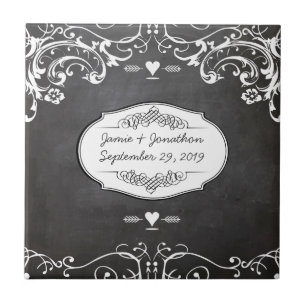 Azulejo Tipografía de Pizarra Bodas