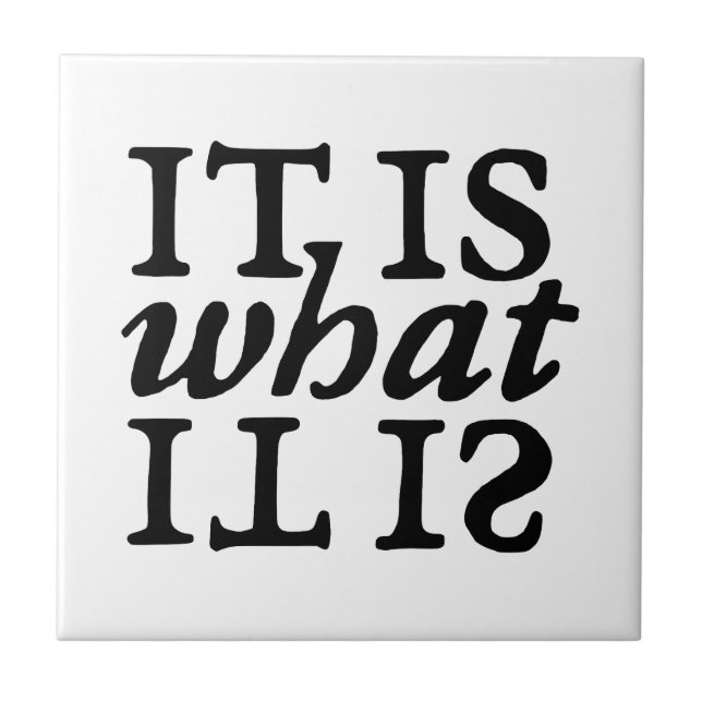 Azulejo Tipografía "Es Lo Que Es" (Frente)