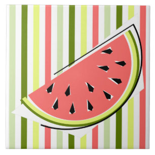 Azulejo Tira delgada de trozo de sandía