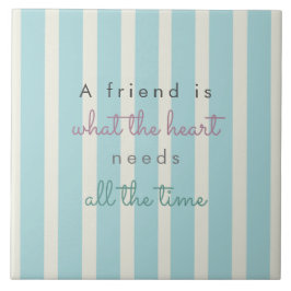 Azulejo tiras azules lindas amistad cita letra mano