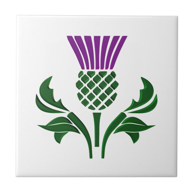 Azulejo Tístol de emblema escocés (Frente)