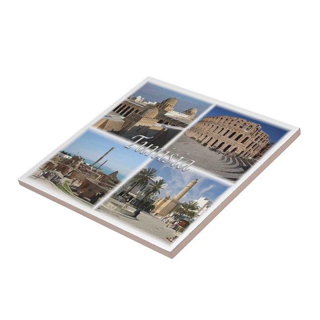 Azulejo TN018 TÚNEZ, Mosaic, África, (Lado)