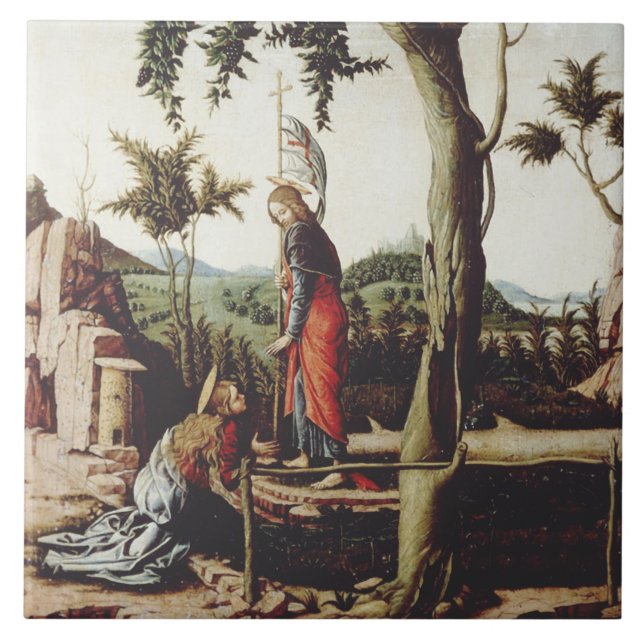 Azulejo Tócame no de Andrea Mantegna (Frente)