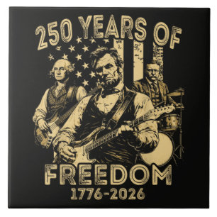 Azulejo Tocar la guitarra 4 de julio 250 aniversario