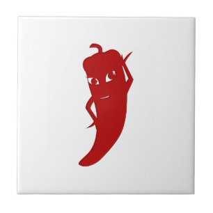 Azulejo Todas las divas rojas de pimienta caliente