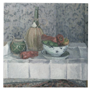 Azulejo Todavía vida con pimientas, 1899 (aceite en lona)
