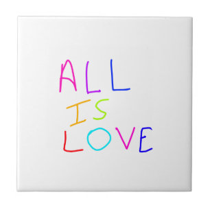 Azulejo Todo es amor arcoíris orgullo colorido LGBTQ gay j