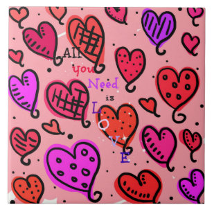 Azulejo Todo lo que necesitas es amor
