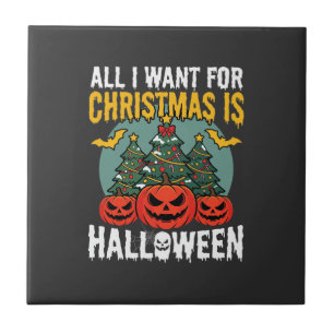 Azulejo Todo lo que quiero para Navidad es diseño de Hallo