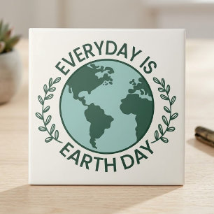 Azulejo Todos los Días son el Día de la Tierra - Amante de