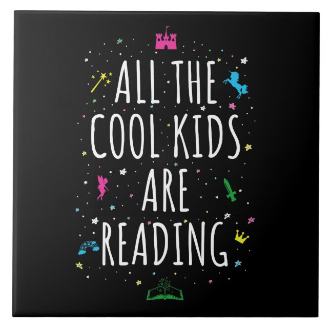 Azulejo Todos los niños de Guay están leyendo (Frente)