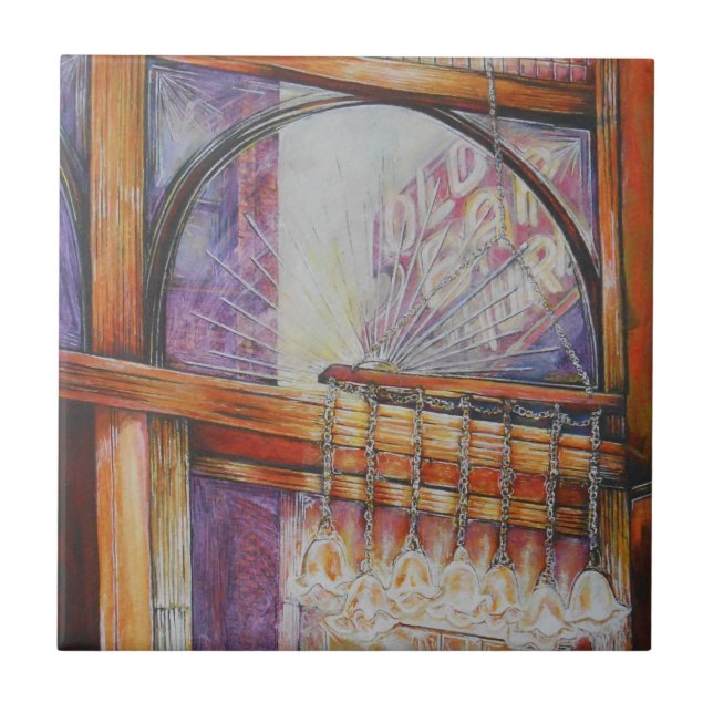 Azulejo Todos Somos Meses Volando A La Misma Luz. (Frente)