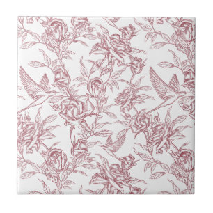 Azulejo Toile de Francia Rojo