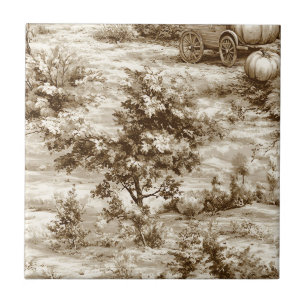 Azulejo Toile de granja de calabaza cosecha granja (9)