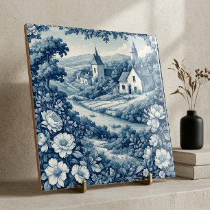 Azulejo Toile De Jouy Granja Vintage Europea Pastoral