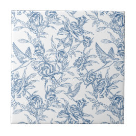 Azulejo Toile Francés Azul