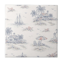 Toile Francés Costero Azul