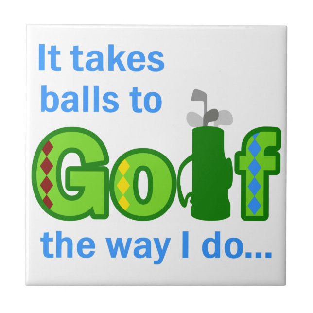 Azulejo Toma bolas al golf (Frente)