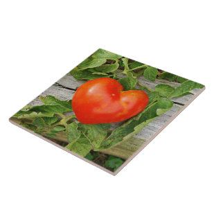 Azulejo Tomate con forma de corazón