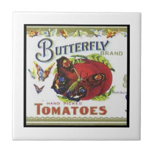 Azulejo Tomates de marca para mariposa