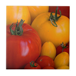 Azulejo Tomates rojos y amarillos