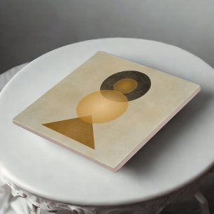 Azulejo Tono de la Tierra Tejido Geométrico Estético Baldo