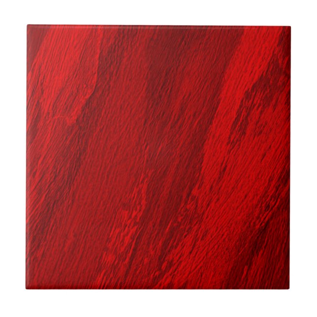 Azulejo Tonos diagonales abstractos de diseño rojo (Frente)