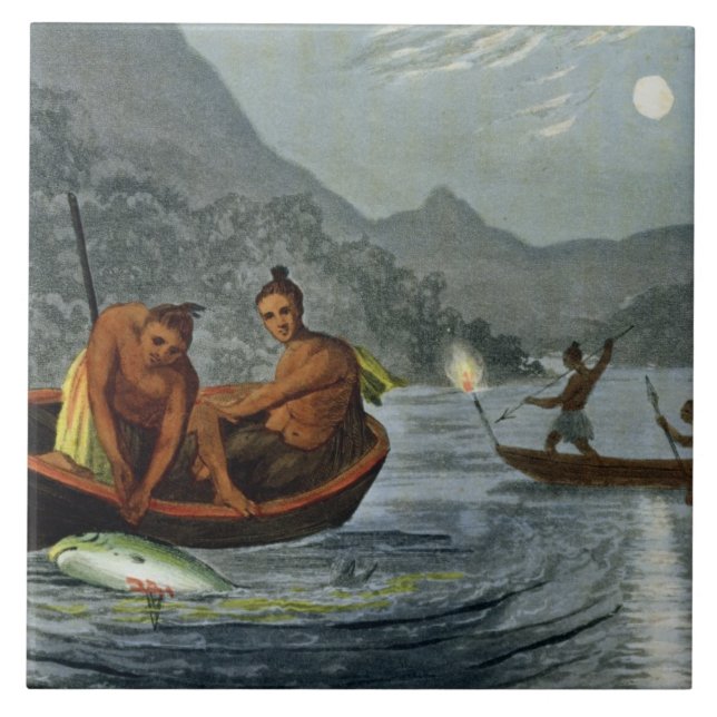 Azulejo Torch la pesca ligera en Norteamérica, grabado (Frente)