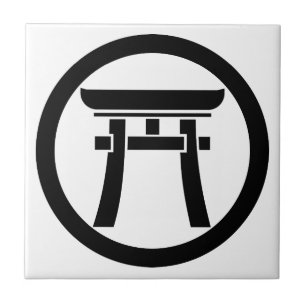 Azulejo Torii en un círculo