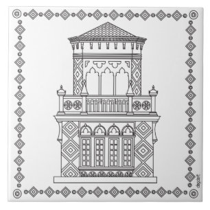 Azulejo Torre Ca'd'Zan Sarasota Cerámica Tile